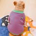 Spring Autumn Winter French Bulldog Striped T-Shirt Sweatshirt Teddy Small Medium Dogs Trendy Corgi Pug Clothes_voghion.com