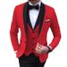 Men's Clothing Large Size Men's Suit Slim Fit Double Fork Groom Dress 3 Piece Suit Formal Casual Solid Color_voghion.com