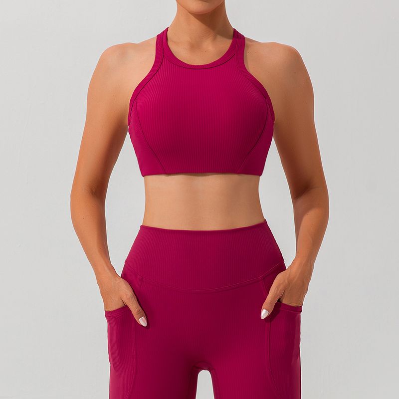 Sutiã de ioga com linha para roupas femininas, secagem rápida, roupa íntima esportiva para fitness, roupas femininas para ioga e fitness_voghion.com
