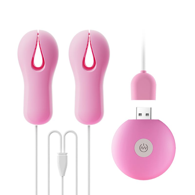 10 Modes Electric Nipple Clamp Breast Massage Vibrator Enhancer Bondage Adult Stimulator Sex Toys For Women Couples Female_voghion.com