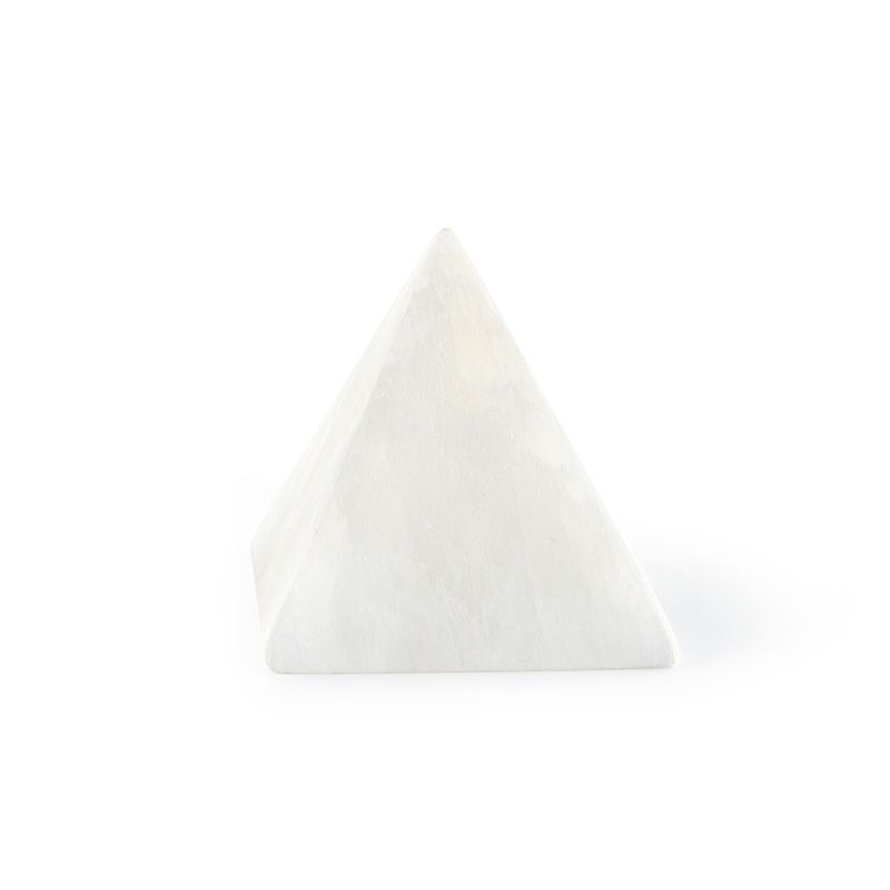 Pat de noapte mineral misterios cu piramidă, lampă de birou modernă simplă, cu încărcare prin inducție, lumină de somn pentru dormitor_voghion.com