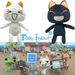 Toro Inoue Cat Plush Toy Adorable Expression Soft And Cuddly Height 28cm_voghion.com