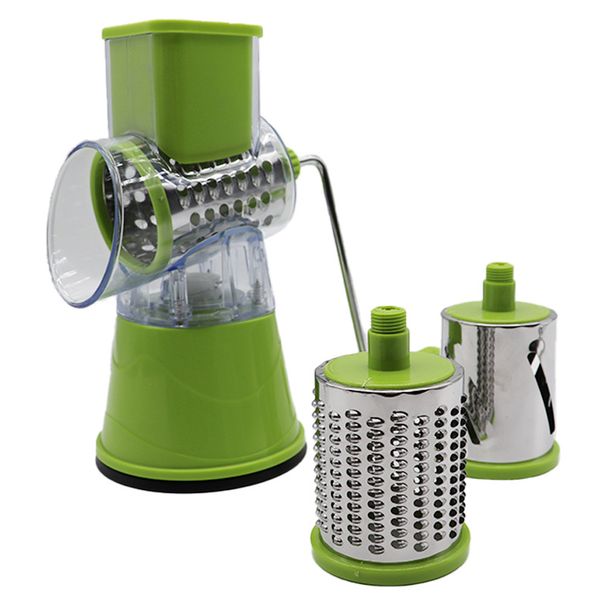 Multi Functional Hand Cranked Vegetable Cutter, Drum Rotating Shredder, Kitchen And Household Manual Slicer, Potato Slicer_voghion.com