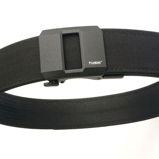 4.3CM Double Layer Reinforced Automatic Buckle Shooting Training Quick Release Pistol Nylon Waist Outdoor Leisure Belt_voghion.com
