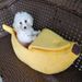 Supplies Creative Dog Banana Boat Shape Cat Winter Warm Cartoon Pet House_voghion.com