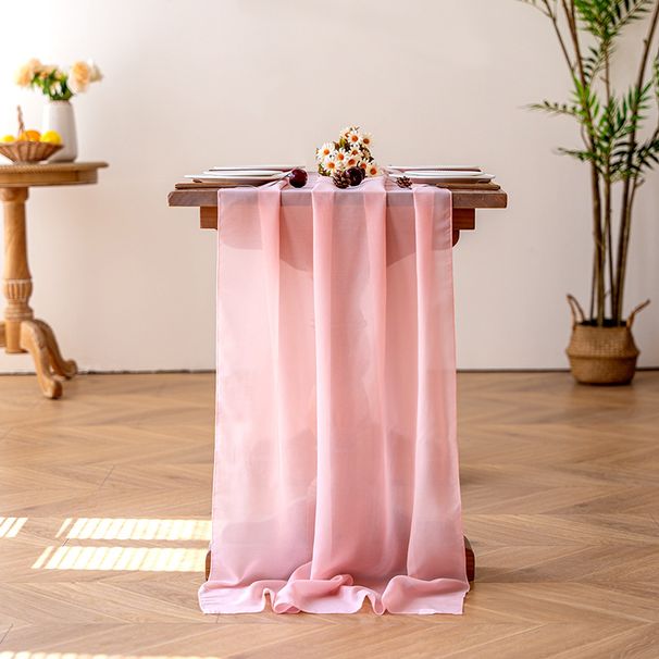 Solid Color Simple Party Wedding Table Decoration Table Flag Anti Scratch Wear Resistant Polyester_voghion.com