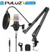 PULUZ Condenser Studio Broadcast Professional Singing Microphone Kits with Suspension Scissor Arm & Metal Shock Mount_voghion.com