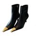Zees Dropshipping Park Chae-young Same Style Pointed Toe Black High Ankle For Women Thin Heel Comfortable Patent Leather_voghion.com