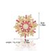 Women's Brooch Snowflake Zircon Rotatable Brooch Three Dimensional Corsage Women's Temperament Suit Coat Pin Buckle_voghion.com
