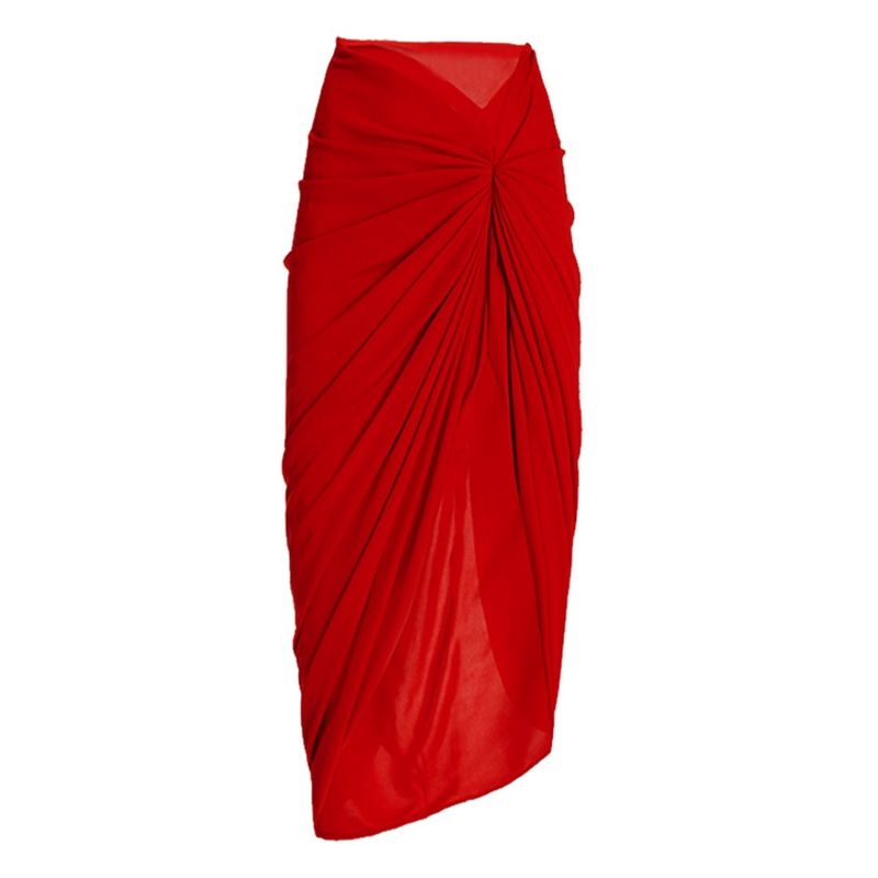 Damenbekleidung Badeanzug Damen Spitze V-Ausschnitt Unregelmäßiger Rock Badeanzug Set_voghion.com