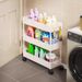 Narrow Rack Behind The Door, Storage Artifact, Floor Standing Trolley, Bathroom Toilet Gap, Home Multi Layer Rack_voghion.com