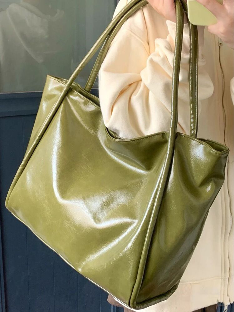 Capacity Tote Underarm Casual Versatile One Shoulder Large Handheld Design for Women's 2024 New Bag Trend_voghion.com