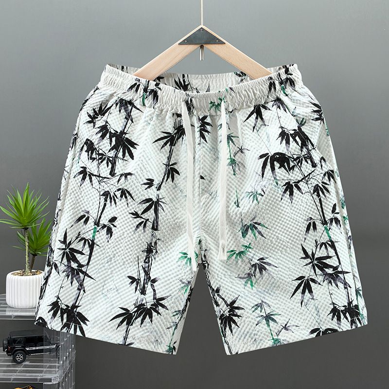 Îmbrăcăminte pentru bărbați Pantaloni de plajă Camuflaj Plus Pantaloni scurți de mărime mare Pantaloni drepți_voghion.com