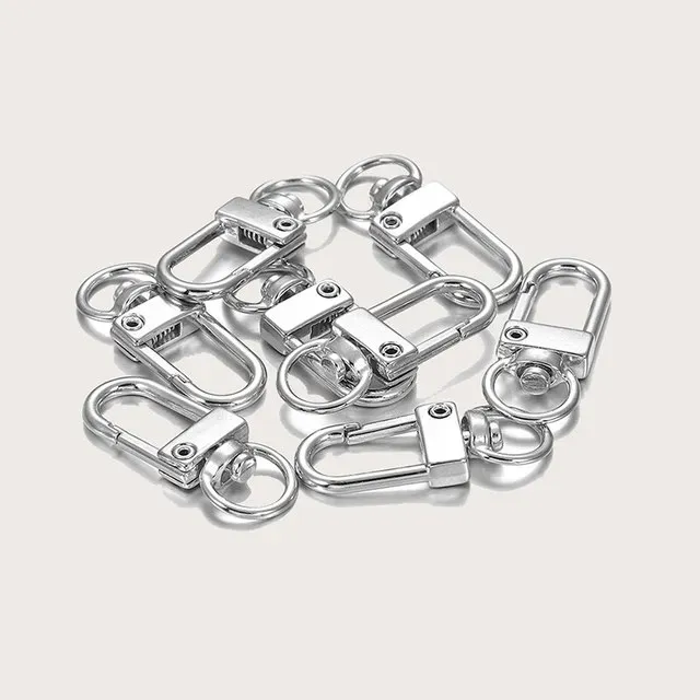 8pcs/lot Metal Universal Multi Color Optional Key Alloy Lobster Buckle Bag Accessories_voghion.com