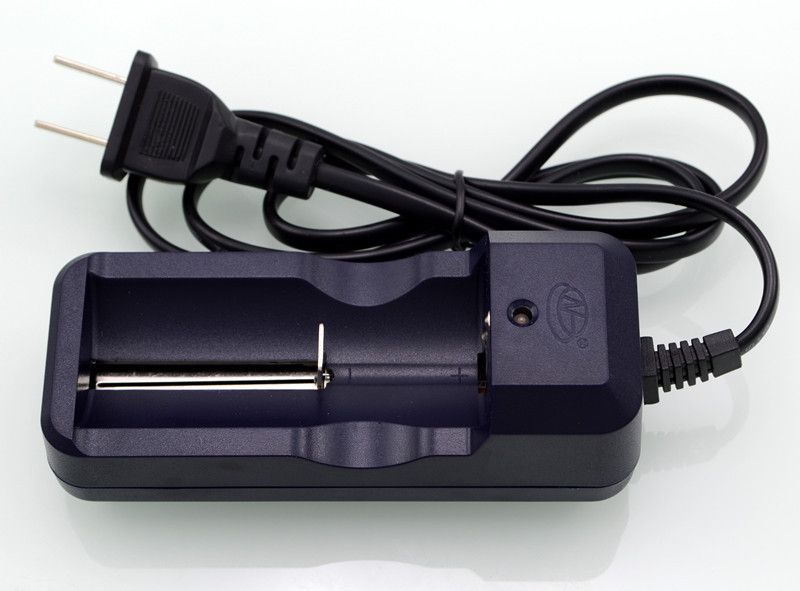 Automatic Ring High Intelligence Single Slot Charger With Cable For 18650 Lithium Battery, Full Charge Auto Stop_voghion.com