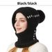 Scaldacollo invernale da ciclismo con maschera integrata, caldo e antifreddo, foderato in pile, per donna_voghion.com