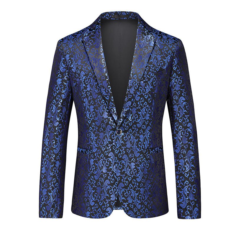 Herren-Abendkleid, kleiner Anzug, Trend, Herrenanzug, Muster, Gezeitenmantel_voghion.com
