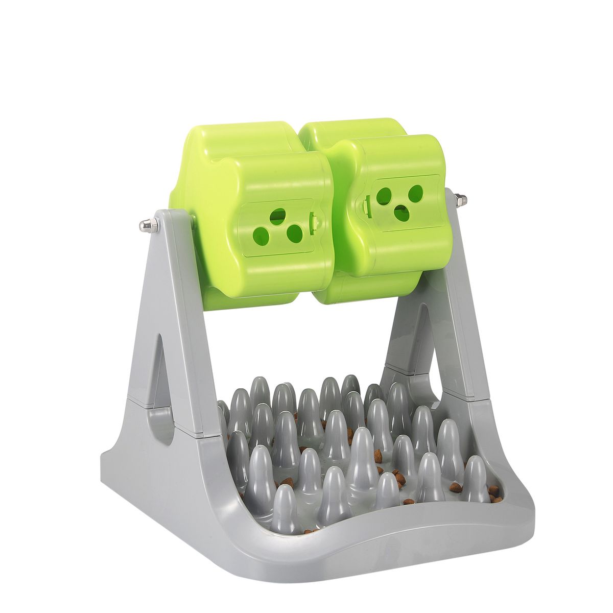 Pet Supplies Rotatable Automatic Cat Dog Slow Feeder Training Device Rolling Wheel Puzzle Food Dispensing Toy_voghion.com