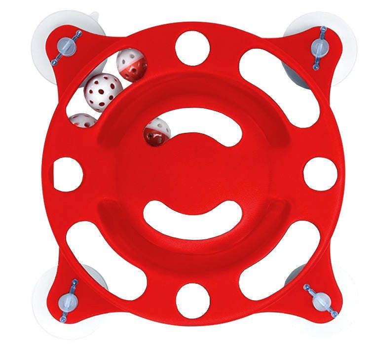 Pet Life 'Sticky-Swipe' Interactive Suction Cup Kitty Cat Toy_voghion.com
