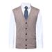 Ärmelloses Herren-Strickweste aus Wollmischung mit V-Ausschnitt – lässiger, einfarbiger Pullover für den Herbst, schmale Passform, leicht und atmungsaktiv_voghion.com