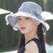 Damenkollektion, Herbst/Winter 2025, neuer, modischer, eleganter Fischerhut aus Seide mit Rollrand, leichtes Sonnenschutzdesign._voghion.com