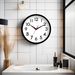 8" Silent Wall Clock - Battery Operated Analog | Kitchen & Office Decor | Noiseless Movement | EU Design_voghion.com