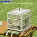 Portable Bird Container Bird Travel Carrier Bird Cage With Handle Large Space Breathable Foldable_voghion.com