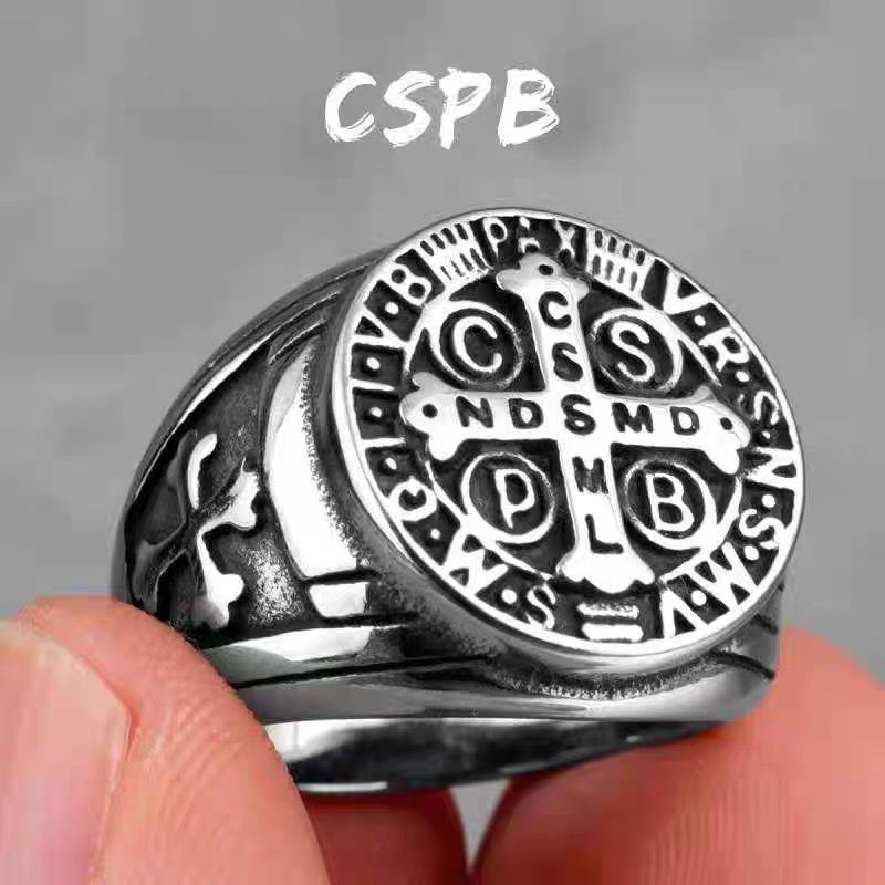 Titan CSPB Kräizring Edelstahl Trendy Männerperséinlechkeet Fabréck_voghion.com