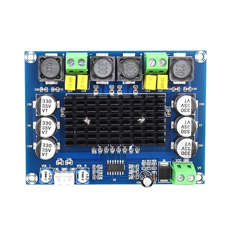 XH-M543 Vysoce výkonný digitální zesilovač, deska, modul audio zesilovače třídy D, dvoukanálový, 2 * 120 W_voghion.com