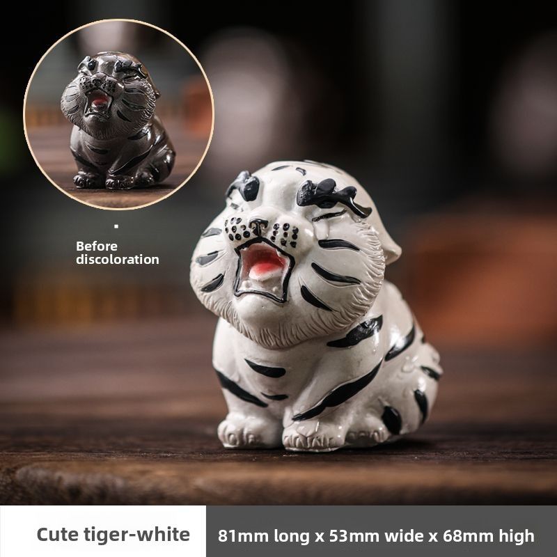 Year Of The Ornament New Color-Changing Tiger Pet Liftable Play Table Tea Set Accessories_voghion.com