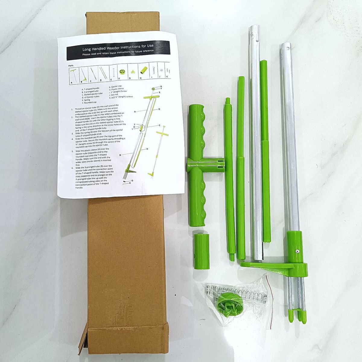 Estrattore da giardino Estrattore a doppia sezione Tubo in alluminio diviso Manuale Ing e scavo Attrezzi da giardinaggio per verdure selvatiche_voghion.com