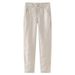 Men's Clothing Linen Pants Men's Retro Trousers Spring Solid Color Cotton And Linen Casual Pants Loose Straight Suit Pants Cotton And Linen Pants Men_voghion.com