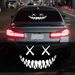 Devil Smile Car Stickers, Rear Windshield, Door Cover, Personalized Body Decoration Stickers_voghion.com