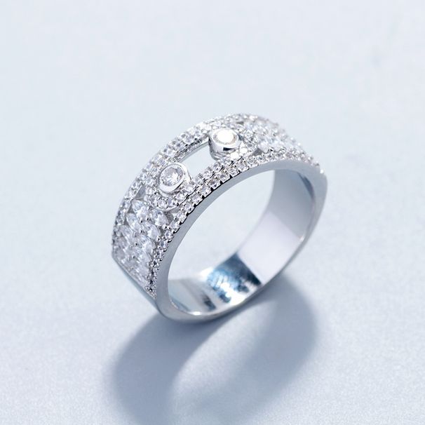 Ring and bracelet set series hot jewelry micro inlaid zircon smart round beads can be matched with bracelets_voghion.com