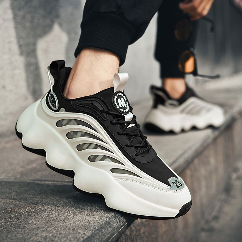 2023 New Winter Sports Thick Sole Heightening Couple Dad Men's Instagram Trendy Shoes_voghion.com