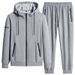 Herren-Set aus Baumwoll-Kapuzenpullover und Jogginghose – modische Freizeitsportbekleidung für Laufen und Outdoor-Aktivitäten_voghion.com