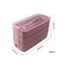 900 ml 3-lagige Bento-Box, umweltfreundliche Lunchbox aus Weizenstroh, mikrowellengeeignet, Neuheit 2019_voghion.com