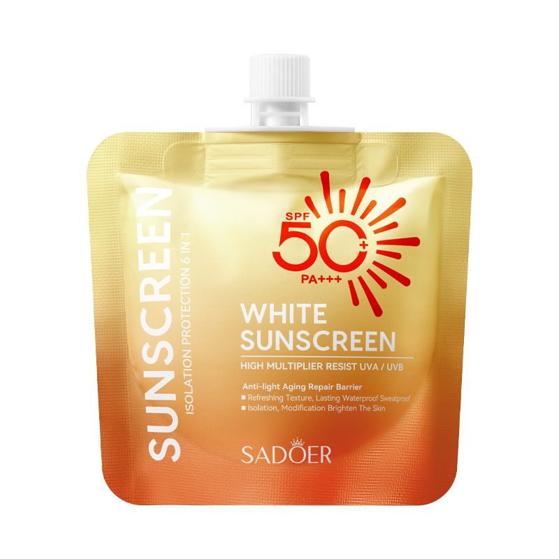 SADOER High-power Sunscreen 30gSPF60 + Sunscreen Anti-ultraviolet Isolation, Universal On The Face And Whole Body, Waterproof And Sweat-proof, Light_voghion.com