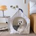 Korean Solid Color All-Season Cat Dog Sleep Detachable Washable Tent Semi-Enclosed Pet House_voghion.com