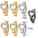 Piercing all'ombelico in acciaio inossidabile con asta cava semplice a forma di cuore transfrontaliero, disponibile all'ingrosso_voghion.com
