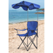 Chaise de plage portable avec parasol et auvent, chaise de pique-nique pliante pour loisirs_voghion.com