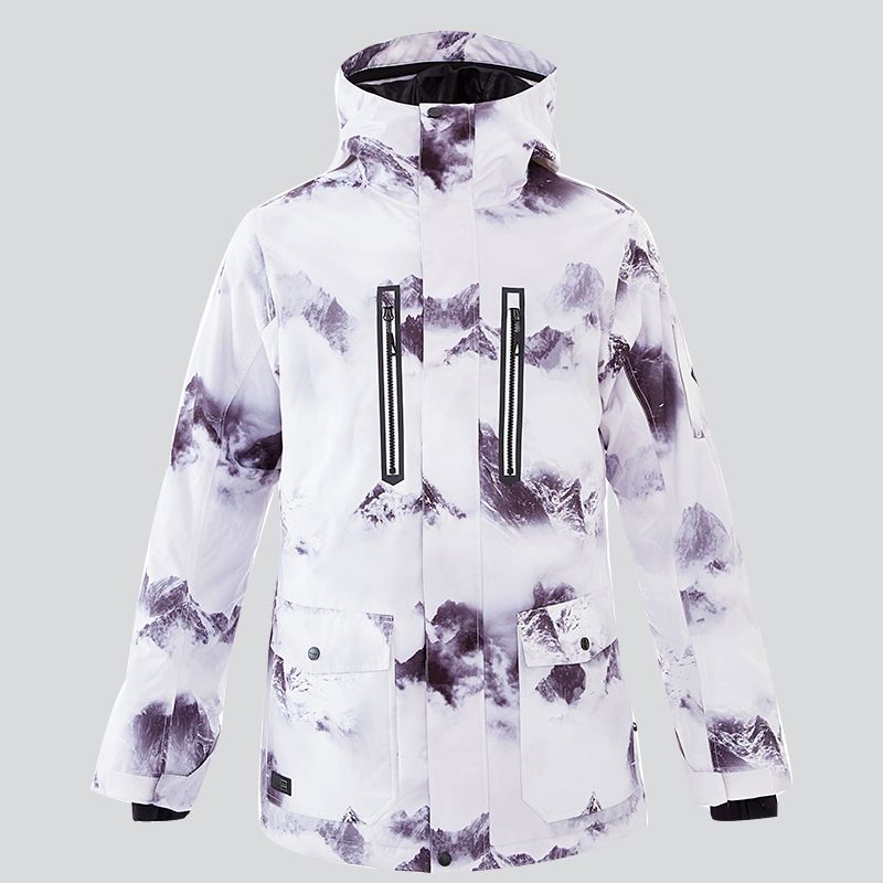 Snowwear men's windproof waterproof warm thick snowsuit outdoor snowcountry double board snowboard jacket_voghion.com