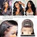 13x6 HD Lace Front Wigs Human Hair, Body Wave Human Hair Wig For Black Women, Glueless Wig Human Hair Pre Plucked With Baby Hair, Black Brazilian Real_voghion.com
