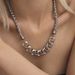 Squared Sugar Exaggerated Personality Necklace Titanium Steel Not Fading Punk Style Hip-hop Thick Chain Collarbone Chain Niche Trendy Cool_voghion.com