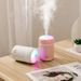 Compact USB Desktop Humidifier With Night Light & Aromatherapy – Quiet 36dB, 8H Timer, Auto Shut-Off For Home/Car, 0.5L Tank (White/Pink/Gray)_voghion.com