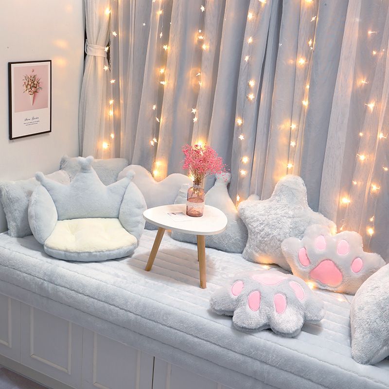 Fashionable Plush Balcony Mat 2025 New Solid Color Style_voghion.com