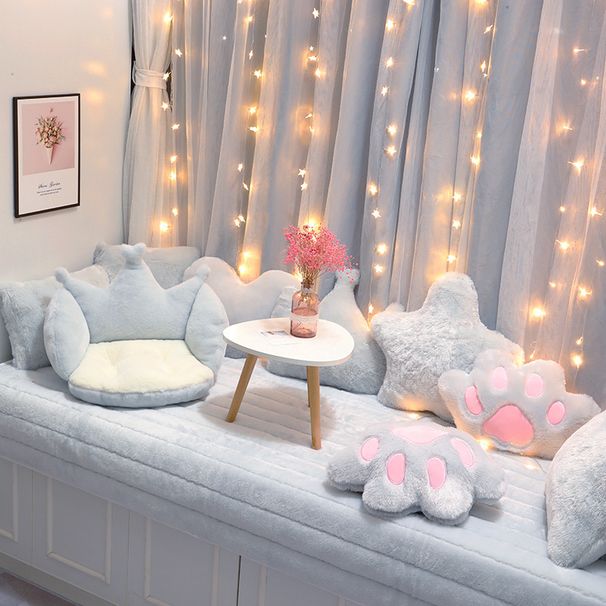 Fashionable Plush Balcony Mat 2025 New Solid Color Style_voghion.com