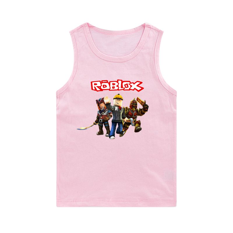 Printed Elderly Boys and Girls Sleeveless Tank Top E039_voghion.com
