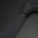 Cravatta da uomo formale, professionale, da 7,5 cm, a quadri grigi, a righe blu, basic, versatile, casual per studenti_voghion.com