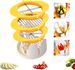 3-In-1 Egg Slicer With Blades, Stainless Steel Egg Cutter For Hard Boiled Eggs, Multi-purpose Food Slicer To Cut Fruits Into Fourth Sixth Or Slices,_voghion.com
